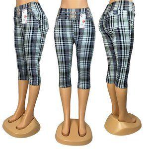 Plaid Capris for Women